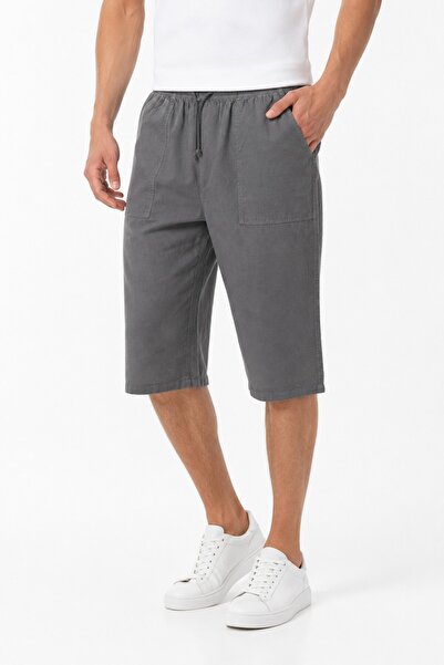 BAGLAN Men's Raw Fabric Elastic Comfortable Fit 100% Natural Cotton Capri Bgl...