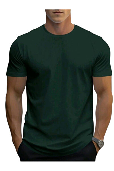 OEM Tricou casual barbati, vetrde, simplu, M