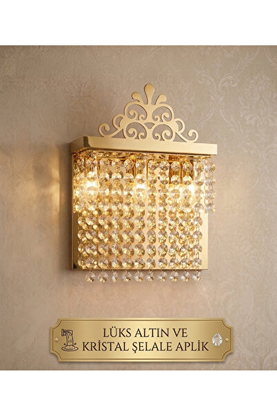 karacaavizetasarım APLİK 30 CM İKİ SIRALI GOLD