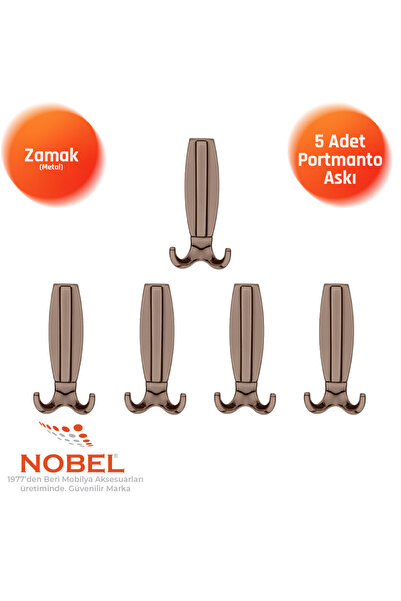 Nobel Best Lüks Portmanto Askı, Metal, Vestiyer Askı, 230 gr, Dolap Askılık, ...