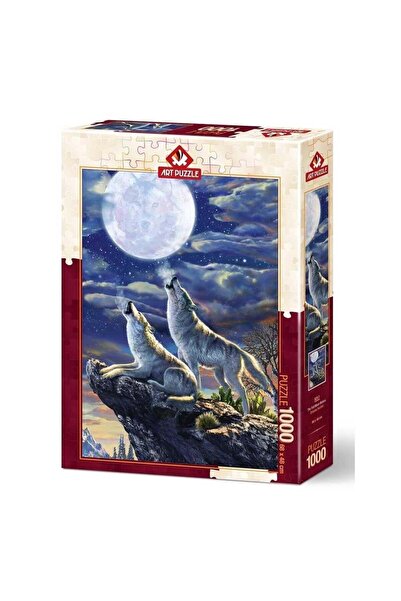 Heidi Trefl/Art Puzzle Full Moon Wolves 1000 Pieces