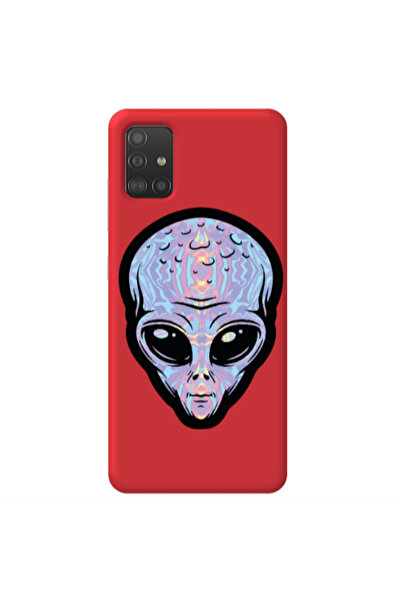 Other Samsung M31S Alien Red Colored Silicone TPU Θήκη