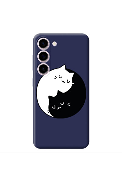Other Samsung S23 Bundle of love Dark Grey Colored Silicone TPU Θήκη