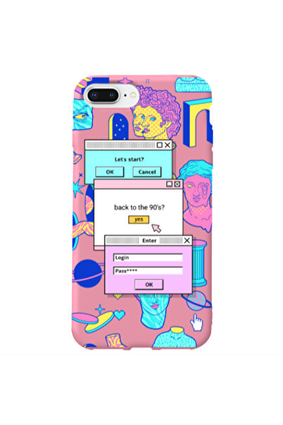 Other Apple iPhone 7 Plus Enter Login Pink Colored Silicone TPU Θήκη