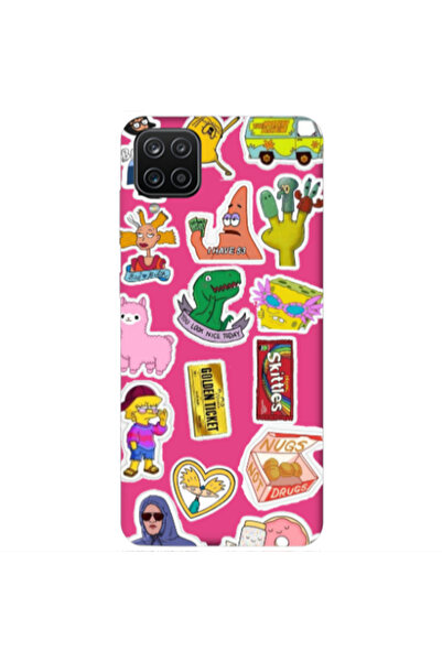 Other Samsung A12 best cartoons Fuchsia Colored Silicone TPU Θήκη