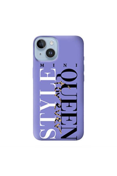 Other Apple iPhone 14 Mini Quen Forever Purple Colored Silicone TPU Θήκη