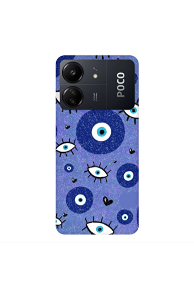 Other Xiaomi Poco C65 Black hearted Transparent Silicone TPU Θήκη