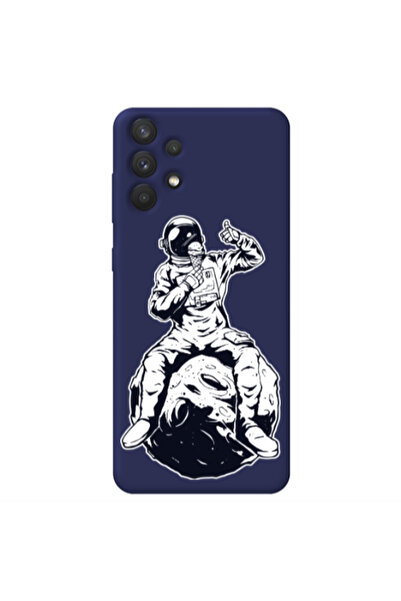Other Samsung A32 4G ice cream in space Dark blue Colored Silicone TPU Θήκη