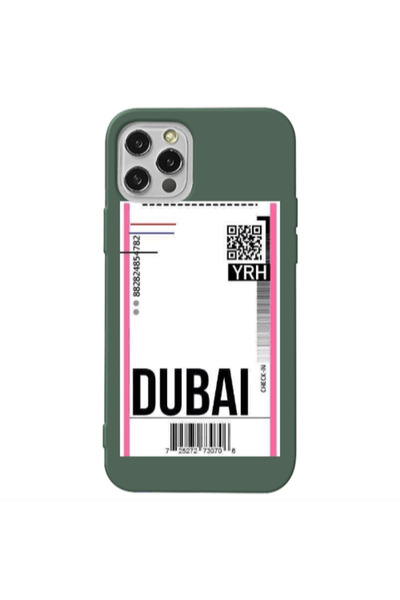 Other Apple iPhone 12 Pro Dubai YRH Dark Green Colored Silicone TPU Θήκη