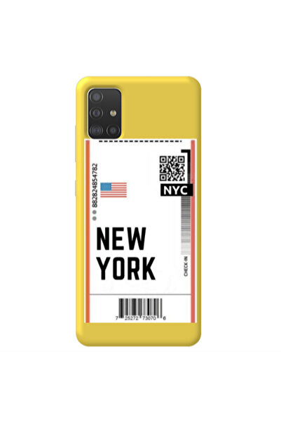 Other Samsung A51 New York NYC Yellow Colored Silicone TPU Θήκη