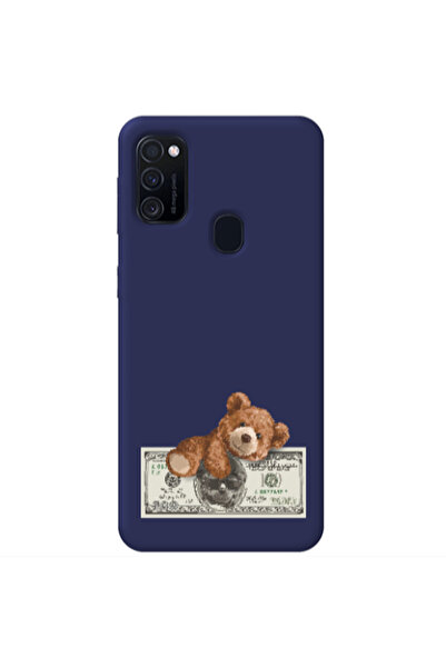 Other Samsung M21 Money Style Dark blue Colored Silicone TPU Θήκη