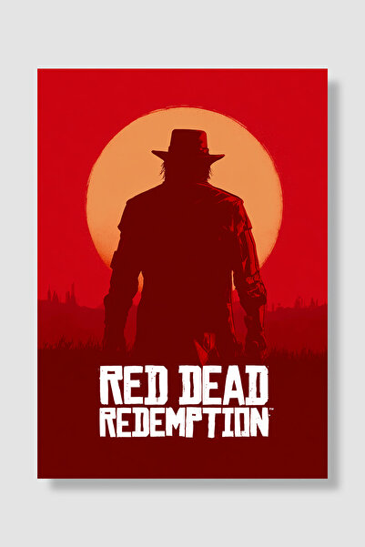 Luna Marissa Poster igre Red Dead Redemption, silueta ogromnog kauboja s leđa...