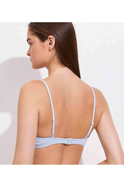 Tommy Hilfiger BRALETTE SEAL LOGO, C1O Mavi Bikini Üstü