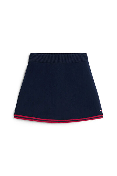 Tommy Hilfiger VARSITY KNITTED SKIR, C1G Lacivert Kız Çocuk Etek