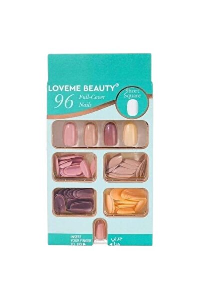Armaf Beaute Lafeme Beauty Short Square Full Cover False Nails - 96Pcs