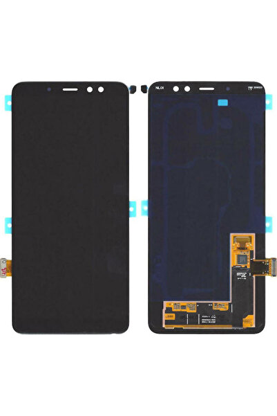 Samsung Οθόνη με μηχανισμό αφής για Galaxy A8+ (2018) (Μαύρο) Κωδικός: GH97-2...