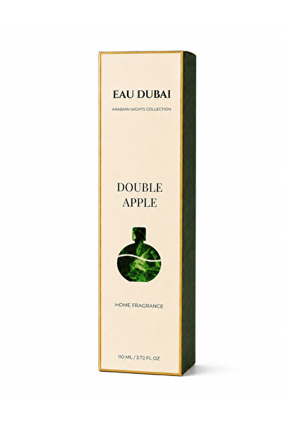 Eau Dubai Difuzor de parfum pentru cameră, Măr dublu, Difuzor cu bețișoare, 110 ml