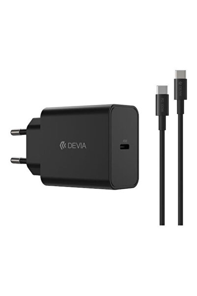 Devia Φορτιστής με θύρα USB-C και καλώδιο USB-C σε USB-C, 45W Power Delivery,...