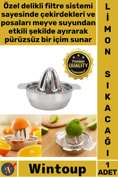 Wintoup # Lemonsqueezer Citrus Fruit Juicer Press Manual Kitchen Sturdy Stain...