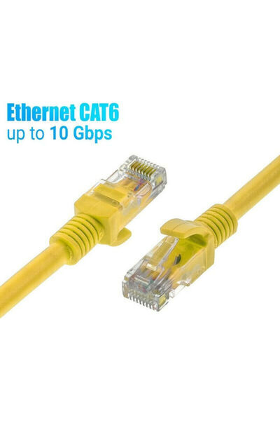 OEM Καλώδιο Ethernet U/UTP Cat.6e (Υψηλής Ταχύτητας) 3μ Κίτρινο Κωδικός: 1018...
