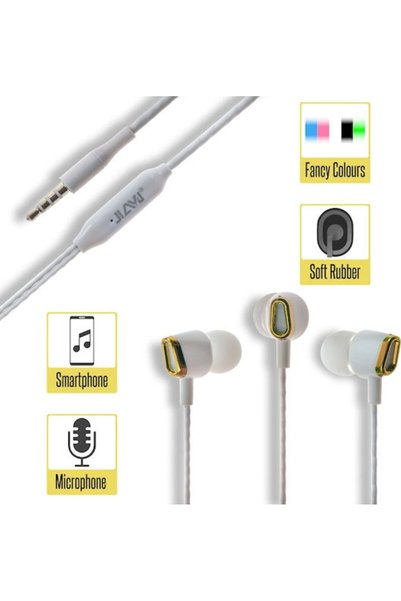 OEM JY-357 Ενδοωτικά ακουστικά handsfree με χρυσό βύσμα 3.5mm