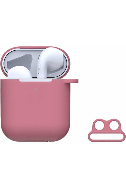 Devia Θήκη σιλικόνης σε ροζ χρώμα για Apple AirPods 1 / AirPods 2