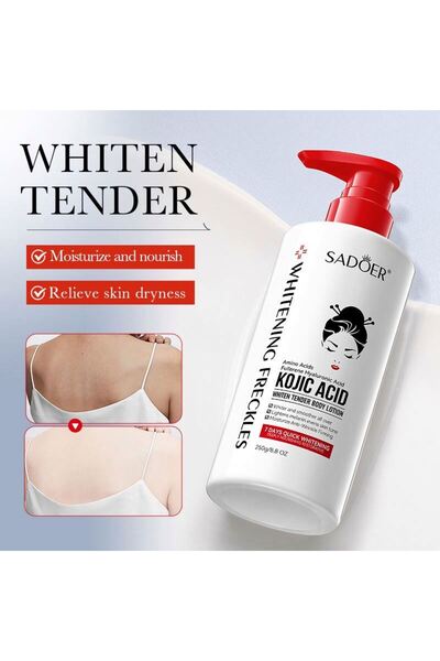 SADOER Kojic Acid Whitening Body Lotion Best Quality Niacinamide Soothing Moi...