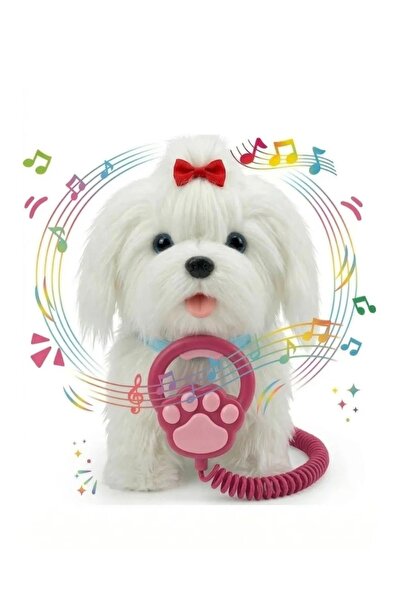 Generic Realistic RC Walking Puppy Dog with Sound & Music – Interactive Plush...