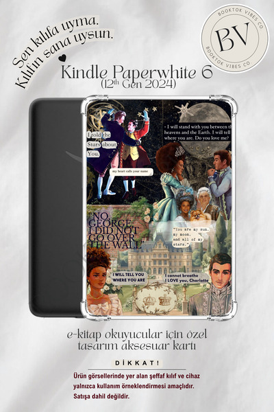 BookTok Vibes Co. Bridgerton Queen Charlotte Kolaj Temalı Insert - Kindle ve ...