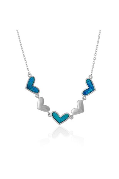Sonis Lant din argint 925 rodiat Piatra: opal de laborator Culoare: albastru