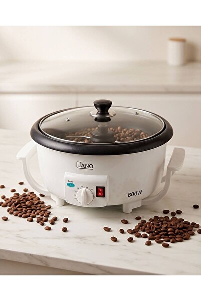 GENERAL Jano 800W Electric Coffee Roaster with Thermostat and Glass Cover - E...