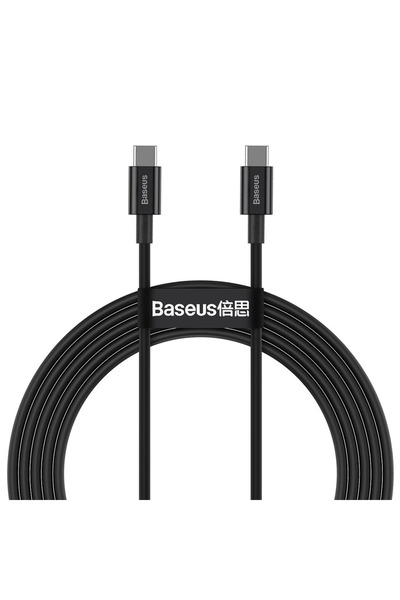 Baseus Cablu USB-C la USB-C 100W pentru telefoane și laptopuri 2M Încărcare r...