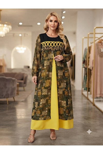Aashiv's Collection Plus Size Dress, Oversized Comfortable Cut Flowy Mother's...
