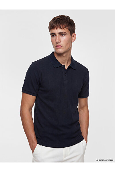 LC Waikiki تي شيرت LCW VisionPolo ذو ياقة قياسية وقصة قياسية للرجال