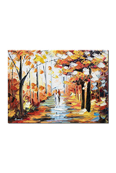 artnova Ръчно рисувана картина, Хармония на природата, късна есен, 40x30см ма...
