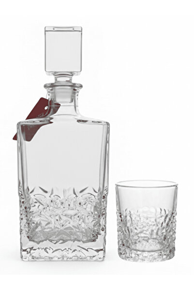 Mayflower 7-Piece Crystal Glass Decanter Set - 1 Decanter & 6 Glasses