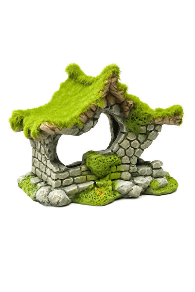 Classica Decor acvariu casa cu moss - decoratiune acvariu