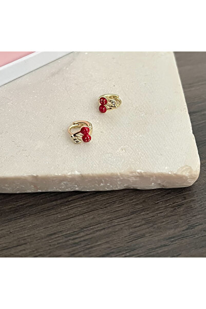 XUPING JEWELRY Xuping kararmaz minik kiraz küpe