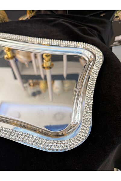 LOKMAN ZÜCCACİYE SHOWROOM 1 Piece Rectangular Silver Stone Engraved Single Pe...