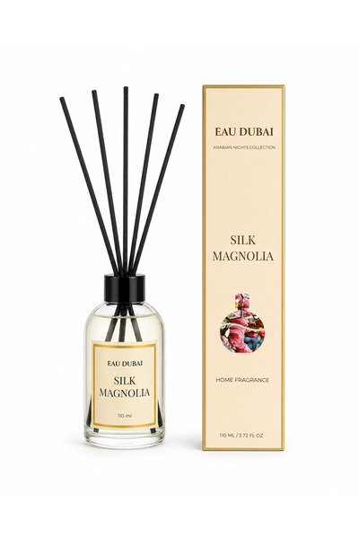 Eau Dubai Διαχυτής αρώματος χώρου, Μεταξωτή Μανόλια, Διαχυτής με στικς, 110 ml