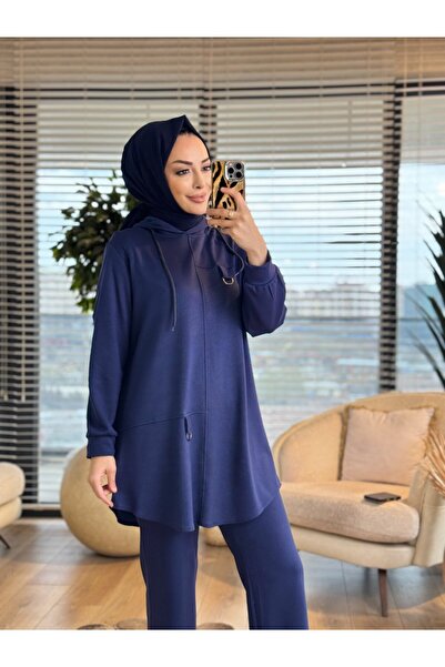 Taşpınar 26605 Efsun Hooded Oshyo Suit Navy Blue