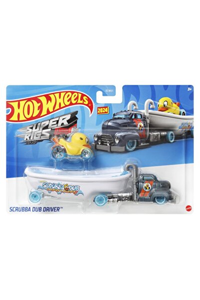 mattel Set de camioane și mașini Hot Wheels Scrubba Dub Driver