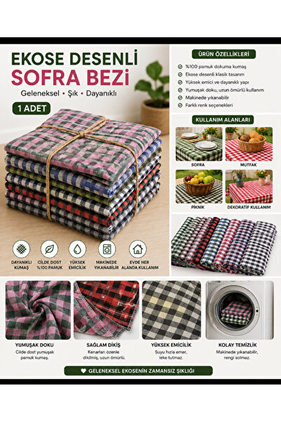 Desenli sofra bezi