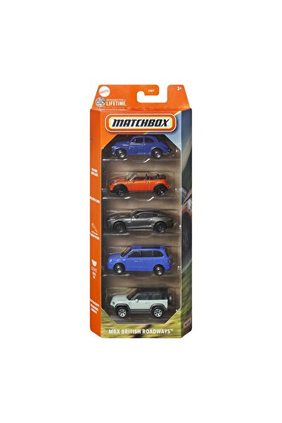 OEM SET MATCHBOX 5 MAȘINI DIE-CAST MBX BRITISH ROADWAYS SCARA 1:64 - metal