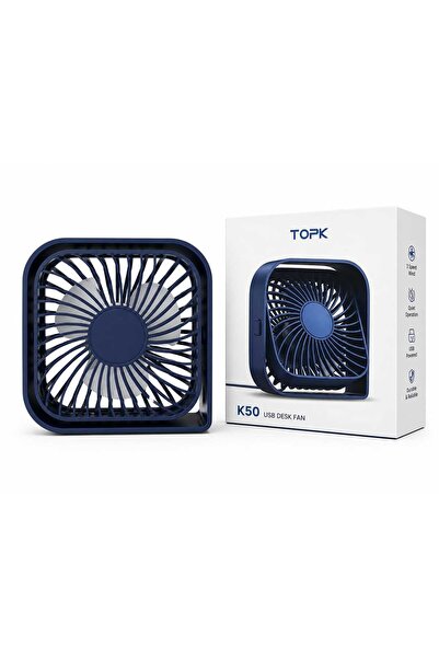 Genaric مروحة مكتب صغيرة قابلة لإعادة الشحن عبر USB من TOPK K50 - مروحة تبريد...