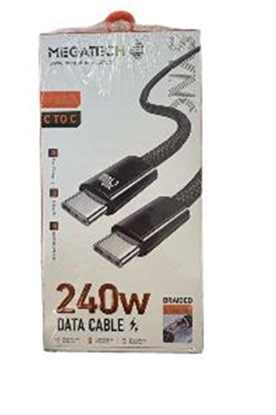 Universal كابل بيانات من النوع C إلى النوع C من Megatech MT-240T