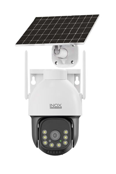 Universal كاميرا INOX X12 بدقة 4 ميجابكسل وعدسة 3.6 ملم تعمل بالطاقة الشمسية ...