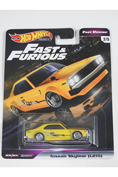 HOT WHEELS Premium F&F Fast Rewind Nissan Skyline (C210) - Ghh17 - Rare Model