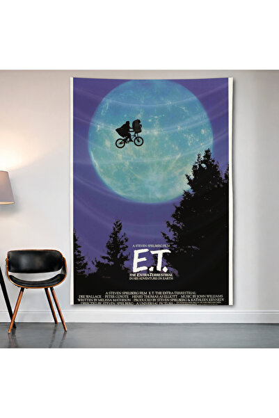 Geek Cultcha E.T. The Extra-Terrestrial Moon Wall Covering Wall Tapestry Firs...
