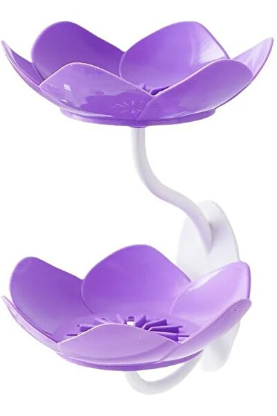 Arabest Soap Dish,Double-Layer Wall Mounted Lotus Shape Soap Holder,Strong Su...
